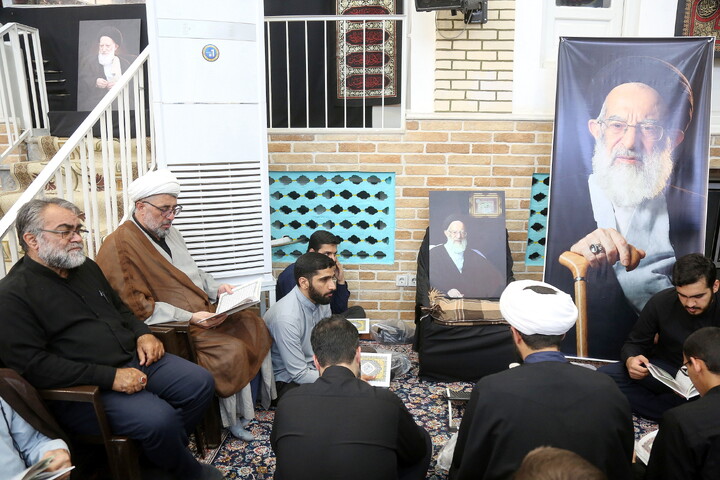 تصاویر/ مراسم وداع با پیکر مطهر حضرت آیت الله حاج سید موسی شبیری زنجانی(ره)