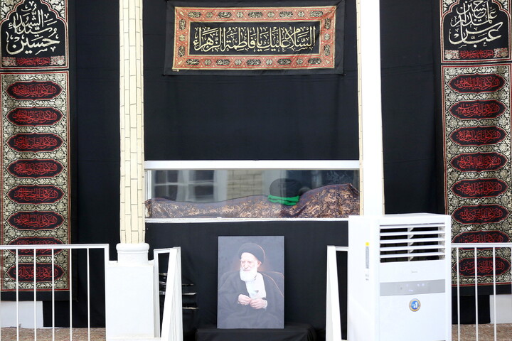 تصاویر/ مراسم وداع با پیکر مرحوم آیت الله العظمی شبیری زنجانی(ره)