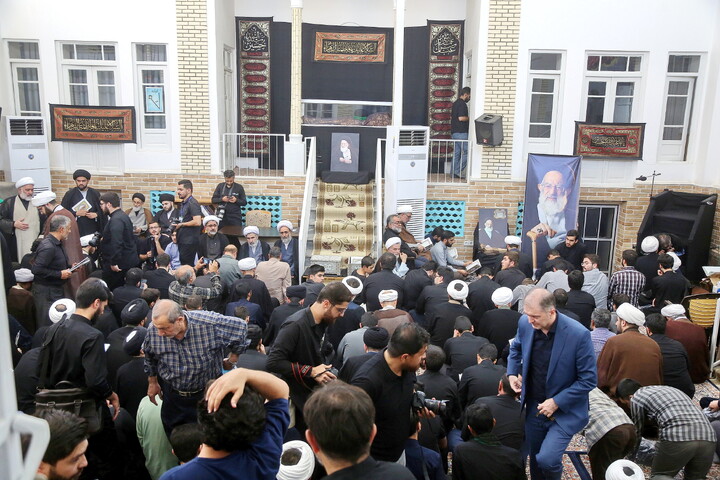 تصاویر/ مراسم وداع با پیکر مطهر حضرت آیت الله حاج سید موسی شبیری زنجانی(ره)