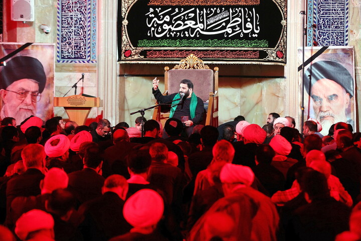 تصاویر/ مجلس روضه و عزاداری حضرت فاطمه معصومه سلام‌الله‌علیها به مناسبت سالروز رحلت مرحوم آیت‌الله حاج سیدمحمدباقر موحد