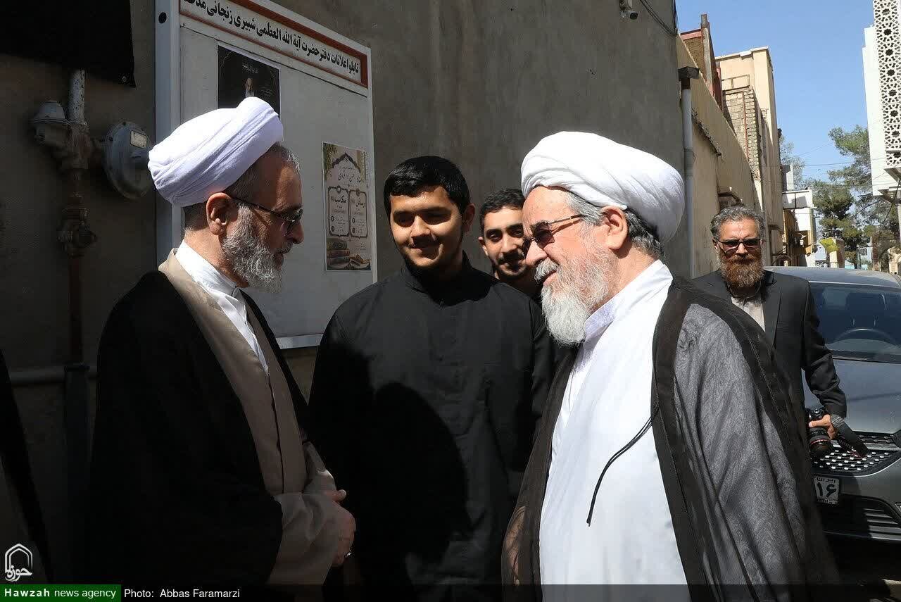 Mara'ji’ na Wanazuoni Wamtembelea Nyumbani kwa Ayatullah al-Udhma Shubayri Zanjani (ra) + Picha