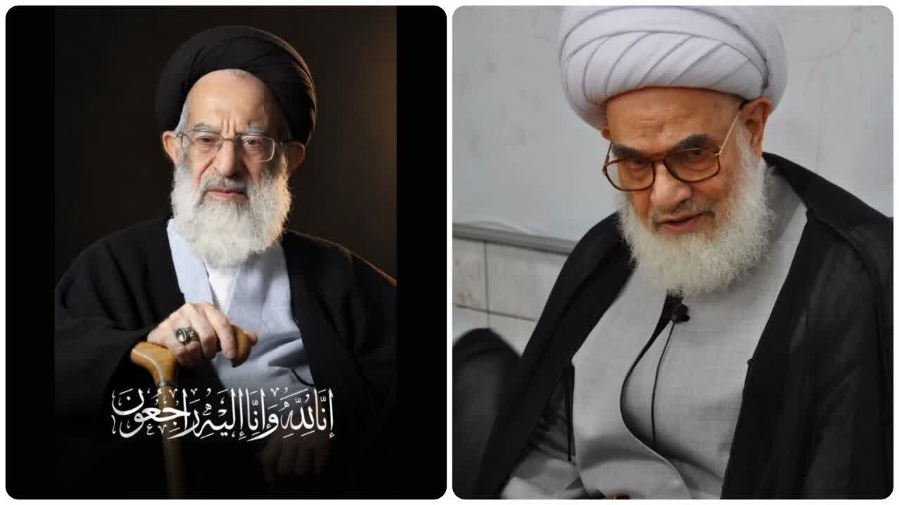 آية الله الشيخ محمد طاهر آل  شبير الخاقاني يعزّي برحيل آية الله العظمى الشبيري الزنجاني