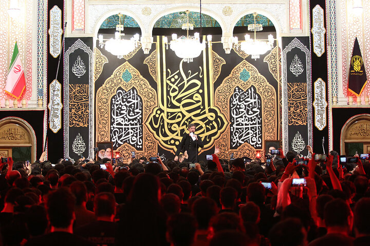 عزاداری پرشور نسل جوان در شب رحلت حضرت معصومه(س)