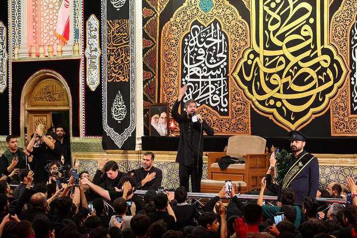 عزاداری پرشور نسل جوان در شب رحلت حضرت معصومه(س)
