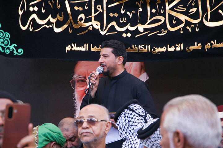 سوگواری مواکب‌داران عراقی در آستان کریمه اهل‌بیت(س)
