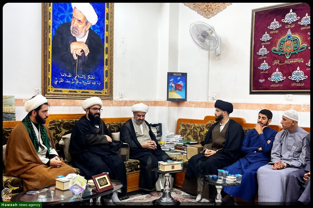 تصاویر / دیدار طلاب برگزیده مدرسه علمیه امام خمینی (ره) گرگان با علمای نجف اشرف