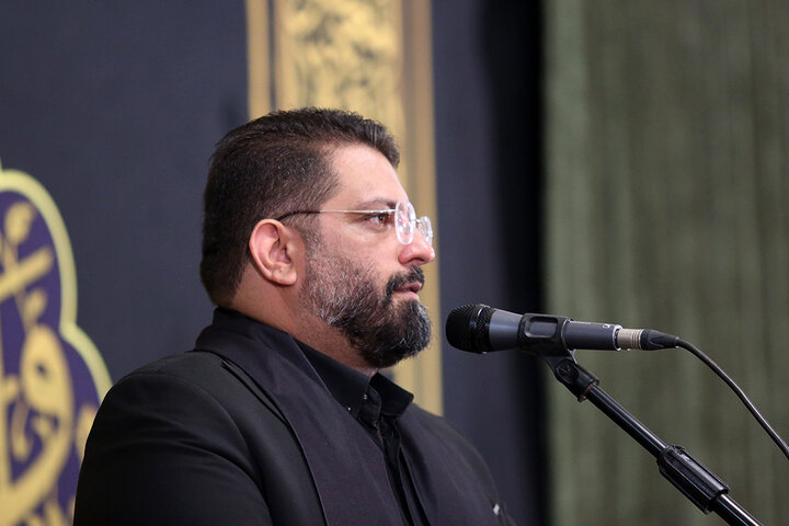 آیین خطبه‌خوانی خادمان حرم کریمه اهل بیت در شام رحلت ایشان