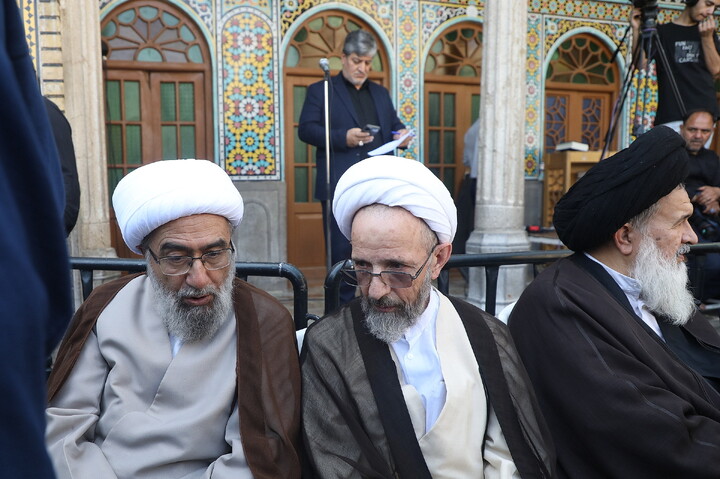 تصاویر/ تشییع پیکر آیت‌الله‌العظمی شبیری‌زنجانی در قم