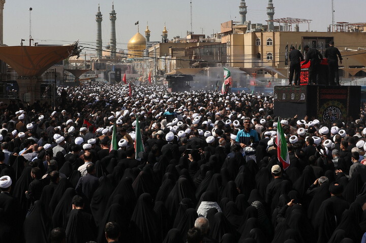 تصاویر/ تشییع پیکر آیت‌الله‌العظمی شبیری‌زنجانی در قم