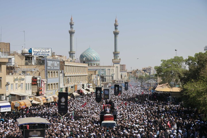 تصاویر/ تشییع پیکر مرجع عالی‌قدر شیعیان آیت‌الله‌العظمی سید موسی شبیری زنجانی در قم