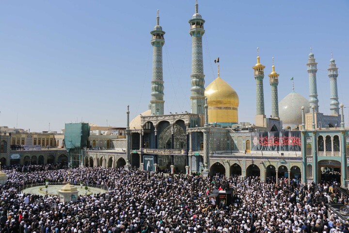 تصاویر/ تشییع پیکر مرجع عالی‌قدر شیعیان آیت‌الله‌العظمی سید موسی شبیری زنجانی در قم