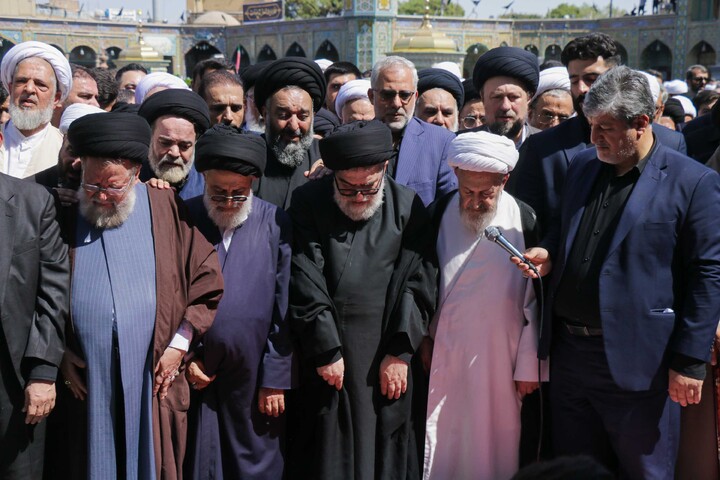 تصاویر/ تشییع پیکر مرجع عالی‌قدر شیعیان آیت‌الله‌العظمی سید موسی شبیری زنجانی در قم