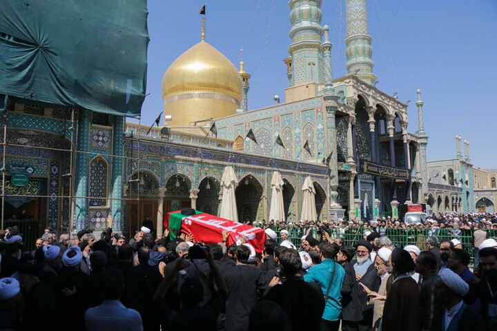 تصاویر/ تشییع پیکر مرجع عالی‌قدر شیعیان آیت‌الله‌العظمی سید موسی شبیری زنجانی در قم