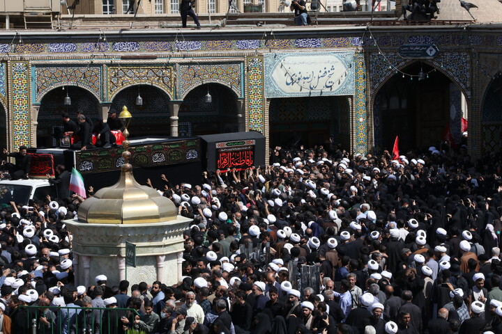 تصاویر/ تشییع پیکر آیت‌الله‌العظمی شبیری زنجانی در قم-۳
