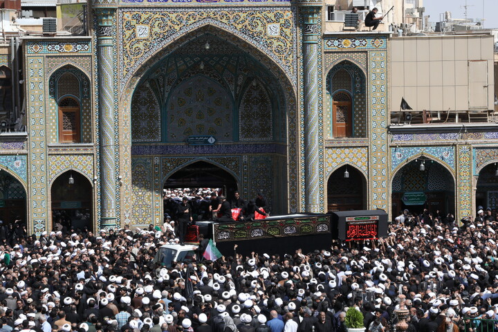 تصاویر/ تشییع پیکر آیت‌الله‌العظمی شبیری زنجانی در قم-۳