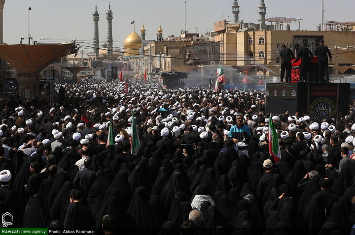 جثمان آية الله العظمى الشبيري الزنجاني يُشيّع في مدينة قم