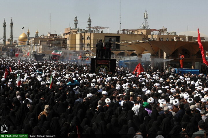 جثمان آية الله العظمى الشبيري الزنجاني يُشيّع في مدينة قم