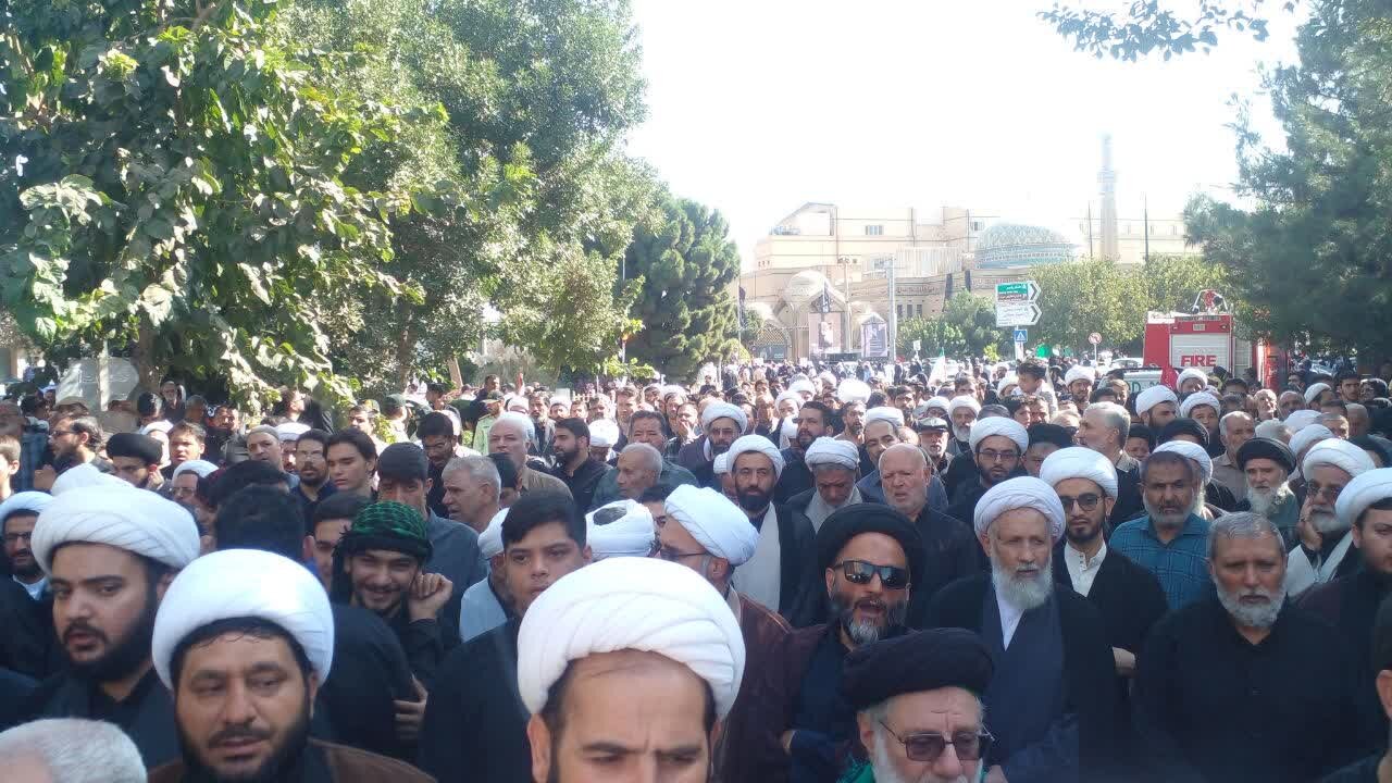 مراسم تشییع پیکر آیت‌الله‌العظمی شبیری‌زنجانی
