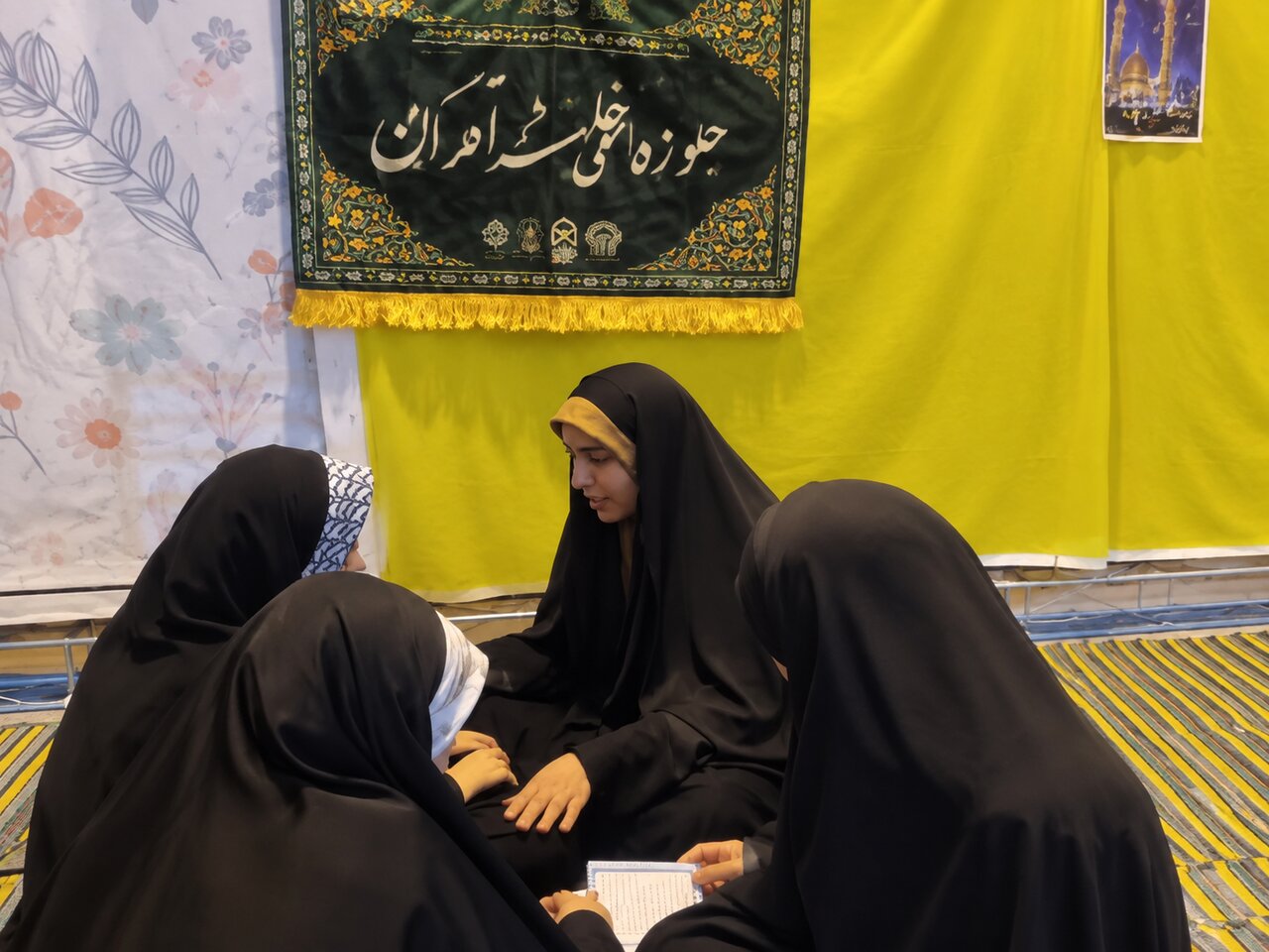 برگزاری جلسات قرآنی و فعالیت‌های آموزشی حجاب در موکب نوجوانانه بندر ماهشهر