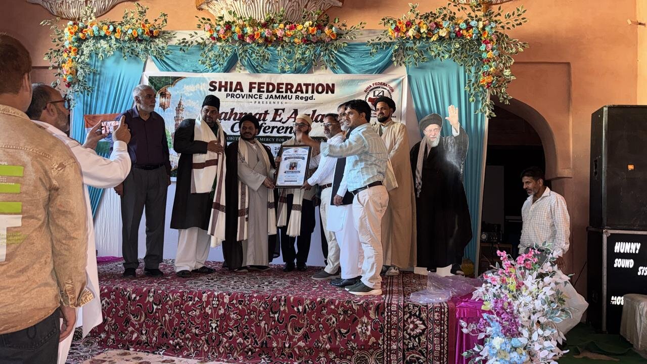جموں میں عظیم الشان رحمت عالم کانفرنس: سیرتِ رسول کے آفاقی پیغامِ رحمت کو اجتماعی زندگی میں اجاگر کرنا ناگزیر، مقررین