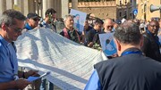 فلسطینی اور لبنانی بچوں کی نسل کشی کے خلاف روم میں پادریوں کی احتجاجی ریلی