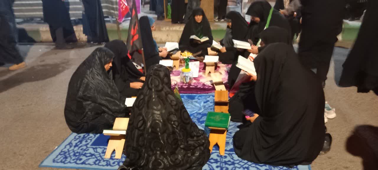 حضور جمعی از طلاب مدرسه فاطمیه در تجمعات شبانه