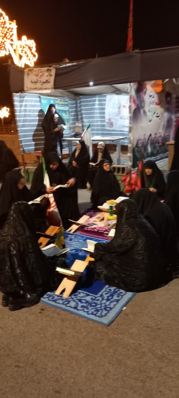 حضور جمعی از طلاب مدرسه فاطمیه در تجمعات شبانه