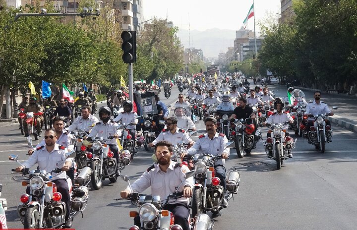 تصاویر/ رزمایش موتورسواران جانفدا
