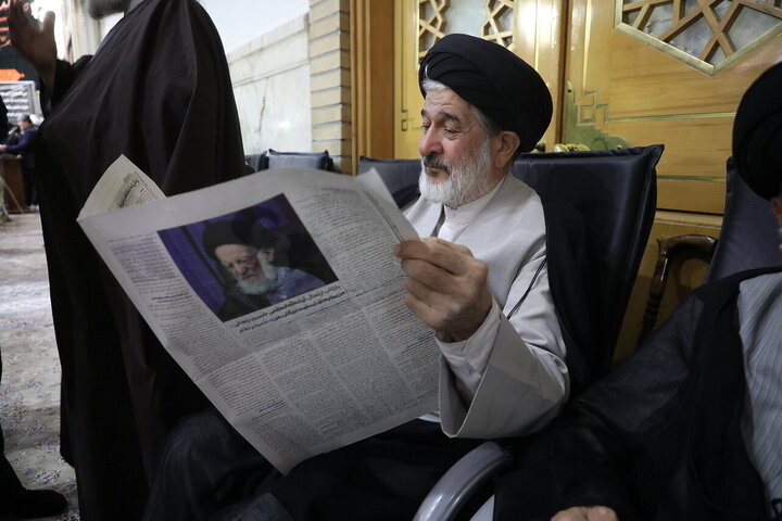 Photos/ Au sanctuaire de Fatima al-Massouma, Qom rend hommage au grand Ayatollah Shobeiri Zanjani