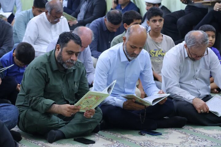 تصاویر/ مراسم ترحیم آیت الله العظمی شبیری زنجانی در جزیزه قشم