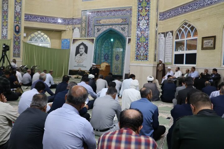 تصاویر/ مراسم ترحیم آیت الله العظمی شبیری زنجانی در جزیزه قشم