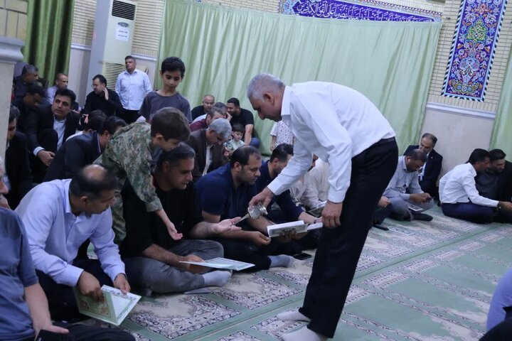 تصاویر/ مراسم ترحیم آیت الله العظمی شبیری زنجانی در جزیزه قشم