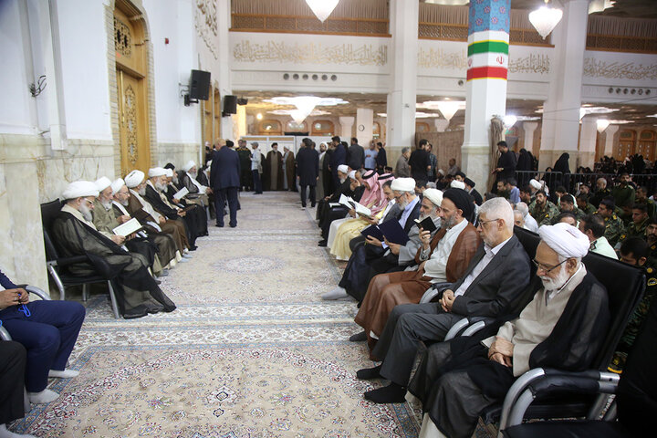 گرامیداشت آیت الله شبیری زنجانی در حرم حضرت معصومه (س)