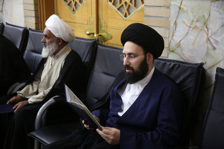 گرامیداشت آیت الله شبیری زنجانی در حرم حضرت معصومه (س)