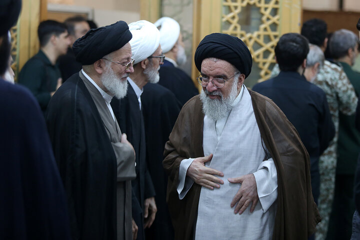 گرامیداشت آیت الله شبیری زنجانی در حرم حضرت معصومه (س)