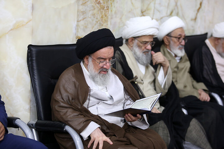 گرامیداشت آیت الله شبیری زنجانی در حرم حضرت معصومه (س)