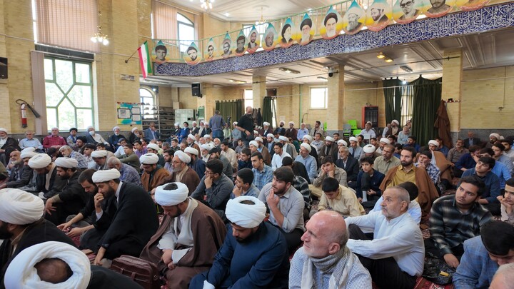 تصاویر/ مراسم بزرگداشت آیت الله شبیری زنجانی(ره) در حوزه علمیه همدان