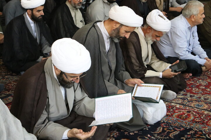 تصاویر/ مراسم بزرگداشت آیت الله شبیری زنجانی(ره) در حوزه علمیه همدان