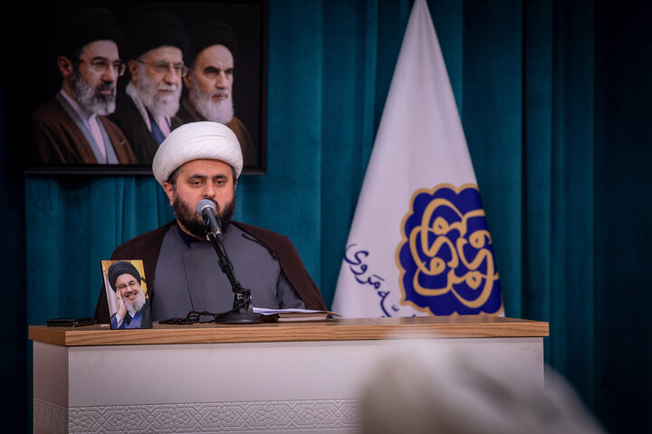 تصاویر/ مراسم بزرگداشت دومین سالگرد شهادت سید حسن نصرالله در مدرسه علمیه مروی