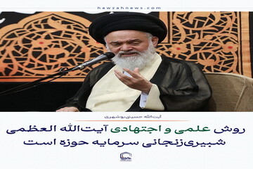 عکس نوشت| روش علمی و اجتهادی آیت‌الله العظمی شبیری‌زنجانی سرمایه حوزه است