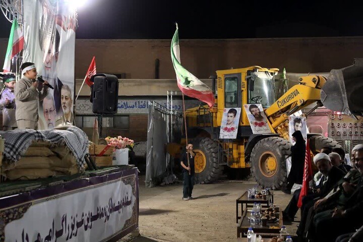 تصاویر/ آیین تجلیل از سنگرسازان بی‌سنگر