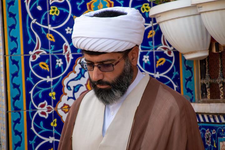 تصاویر/ تجدید میثاق مسئولین حوزه علمیه استان کرمان با آرمان های شهدا به مناسبت هفته دفاع مقدس