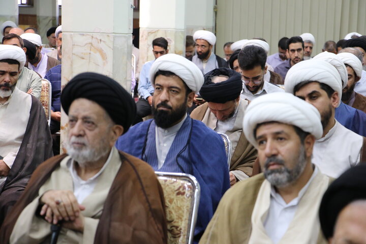 تصاویر/ مجلس بزرگداشت هفتمین روز ارتحال آیت الله العظمی شبیری زنجانی  از سوی آیت الله العظمی مظاهری