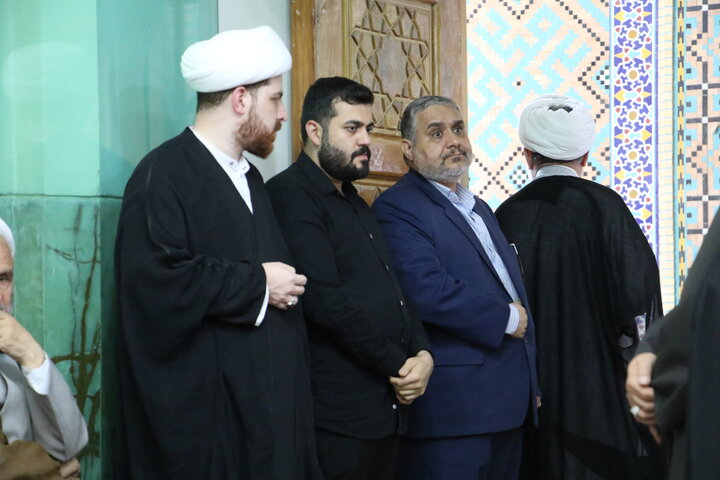 تصاویر/ مجلس بزرگداشت هفتمین روز ارتحال آیت الله العظمی شبیری زنجانی  از سوی آیت الله العظمی مظاهری