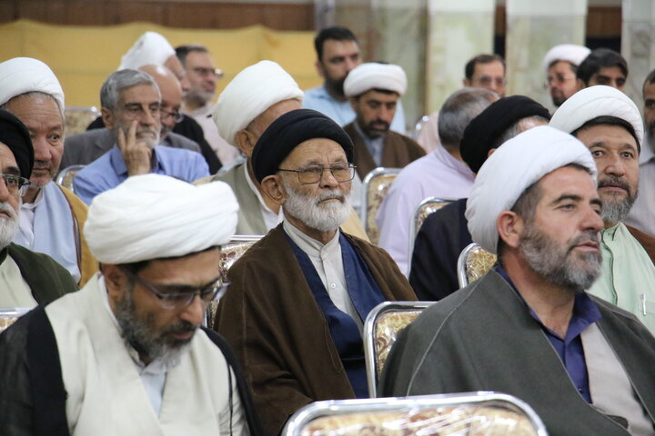 تصاویر/ مجلس بزرگداشت هفتمین روز ارتحال آیت الله العظمی شبیری زنجانی  از سوی آیت الله العظمی مظاهری