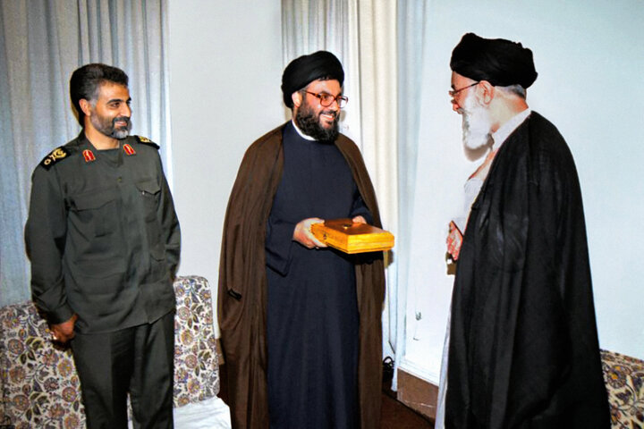 رهبر شهید_ سید حسن نصرالله_حاج قاسم سلیمانی