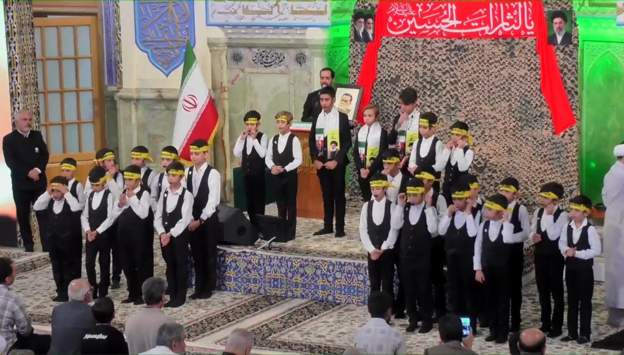 دومین سالگرد شهادت سید حسن نصرالله در حرم مطهر رضوی
