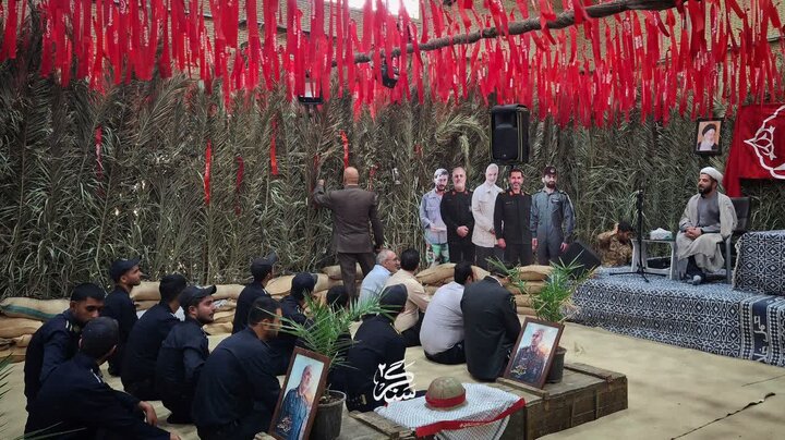 تصاویر/بازید دانش آموزان ساوجی از نمایشگاه سنگر
