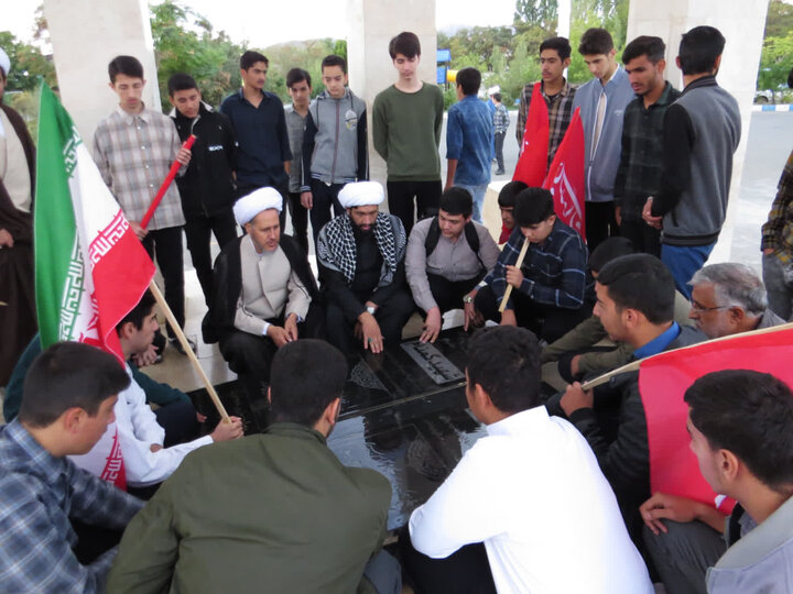 تصاویر/ اردوی یک روزه و تجدید میثاق طلاق خوی با شهدا