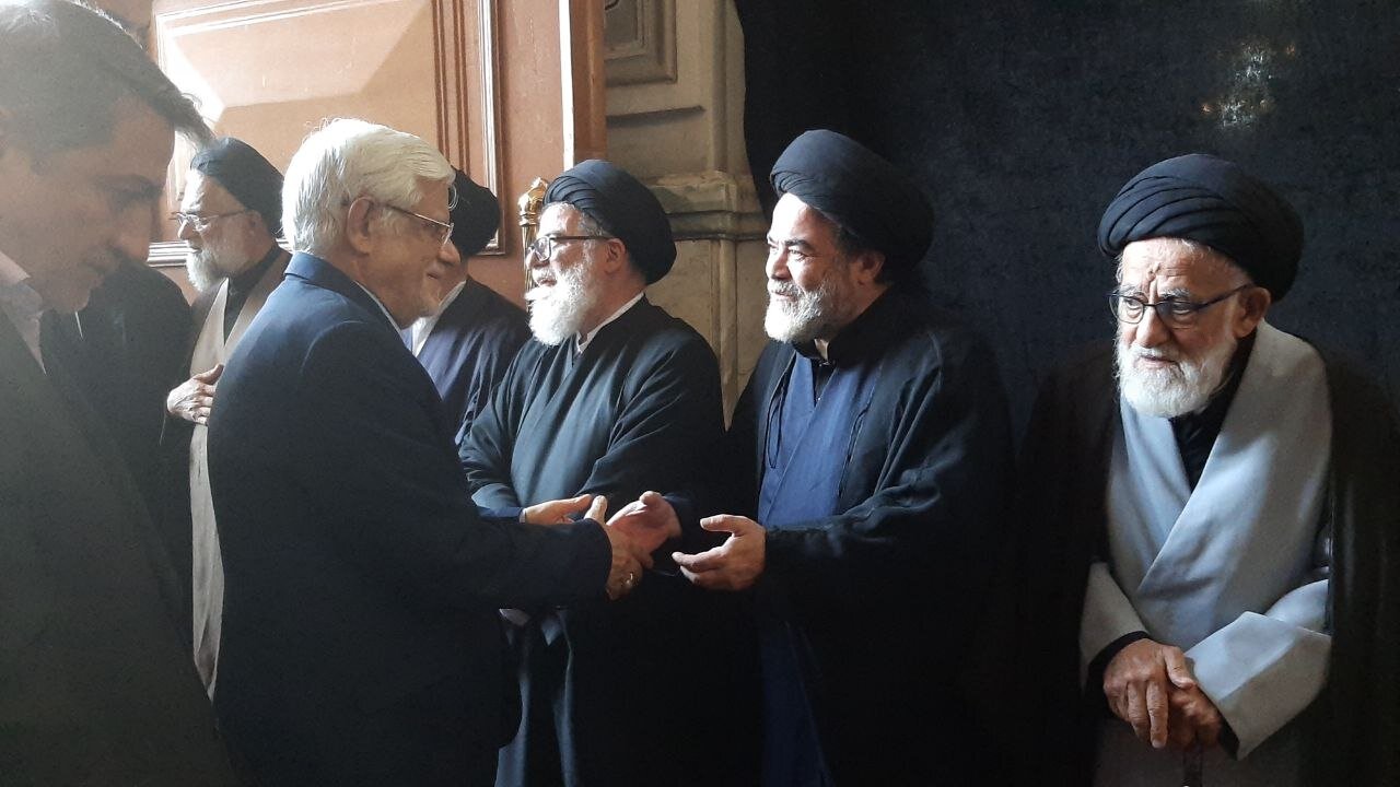 حضور معاون اول رئیس جمهور در مراسم گرامیداشت آیت‌الله العظمی شبیری زنجانی در تهران